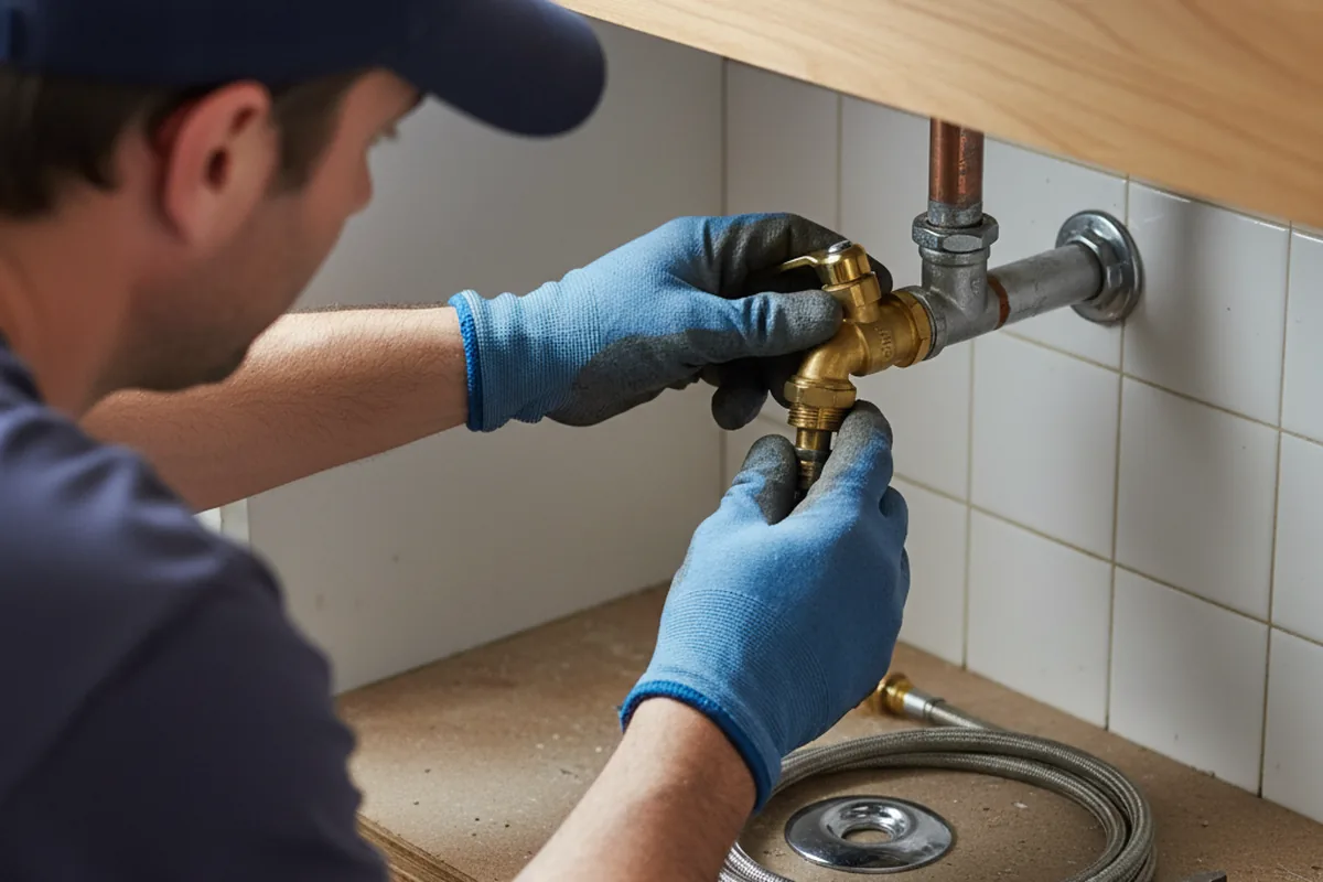 Shutoff valve and fitting work during Emergency Plumbing in Mammoth